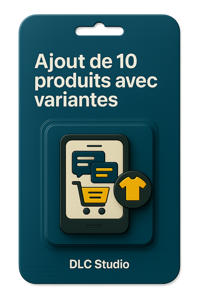 Ajout de 10 produits avec variantes sur WooCommerce