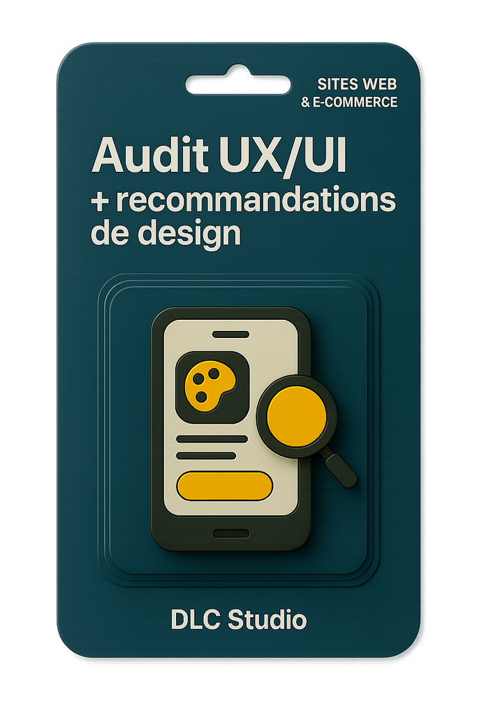Audit UX/UI + recommandations de design