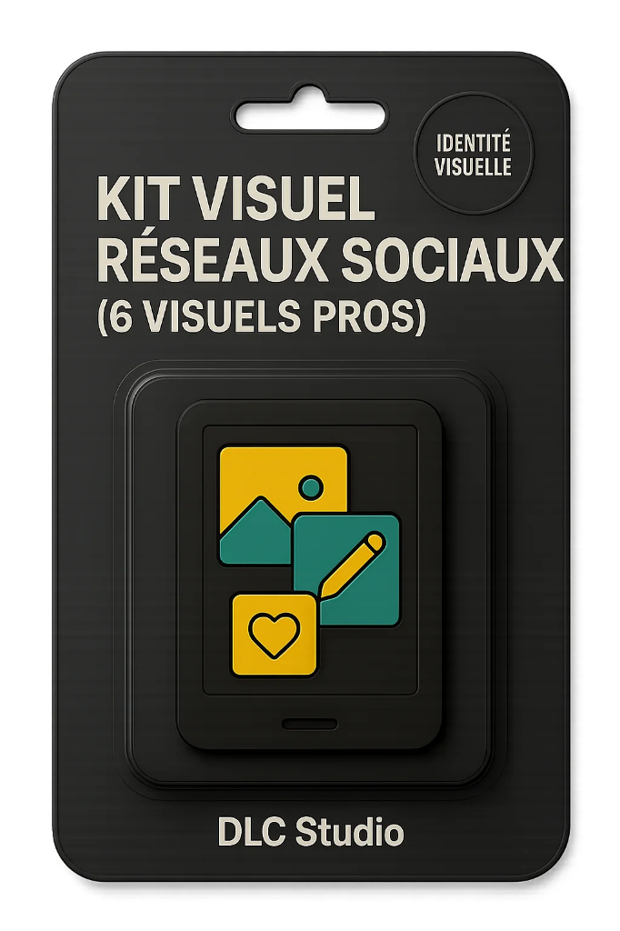 Kit visuel réseaux sociaux (6 visuels pros)