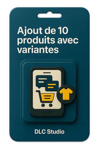[WC-ADDPROD-001] Ajout de 10 produits avec variantes sur WooCommerce